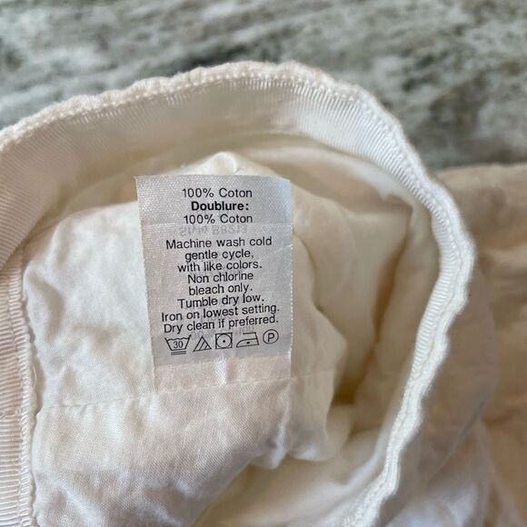 J.Crew Womens Size 00 Matelasse' Drop Waist Textured Cream Ivory Mini Skirt - Picture 6 of 6